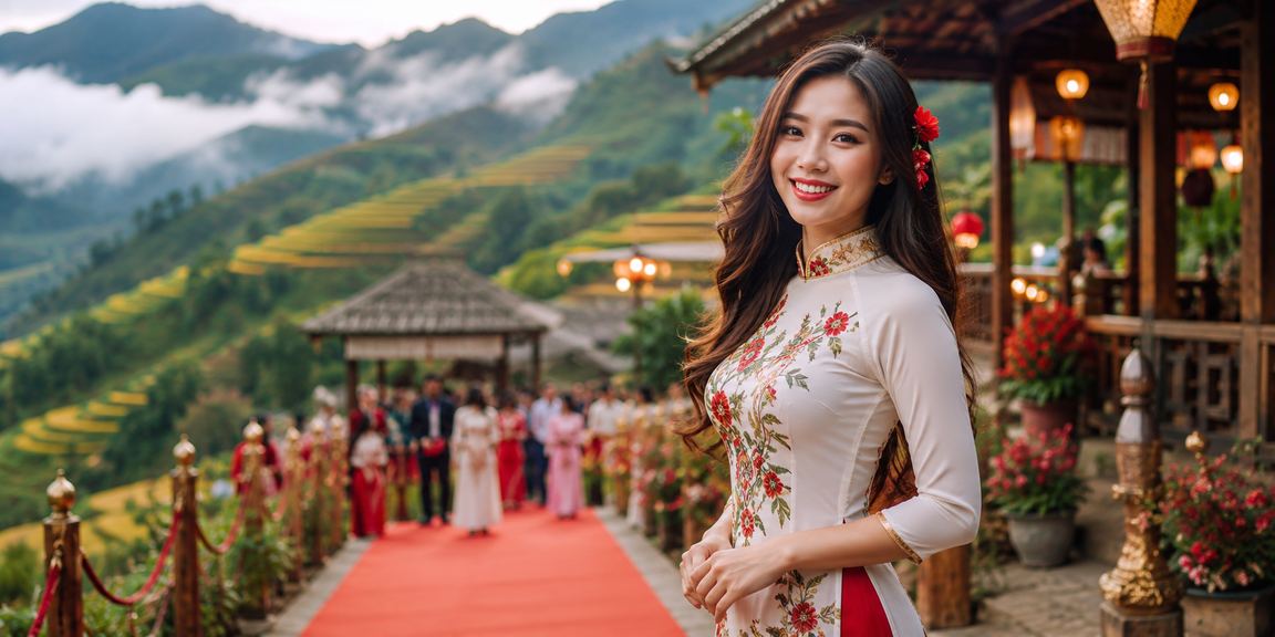 Khung cảnh giải trí và cà phê Sapa – người dùng thanh toán trực tuyến vùng núi